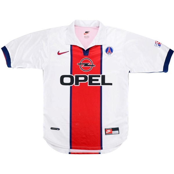 Maillot Football Paris Saint Germain Exterieur Retro 1998 1999 Blanc